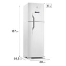 Refrigerador Electrolux DFN44 400L Frost Free Efficient Turbo Freezer – Branco – 127V