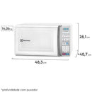 Micro-ondas Electrolux 27L Branco com 55 receitas pré-programadas e Função Tira Odor MB37R 127V