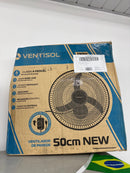 Ventilador Oscilante Parede 50cm 130w Preto Ventisol 3 Pas