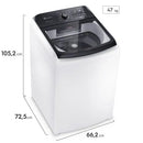 Máquina de Lavar 17kg Electrolux Perfect Care com Vapor e Jatos Poderosos LEV17 127V