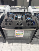 Fogão de Piso 5 Bocas Electrolux Efficient FE5GB Preto Bivolt com Mesa de Vidro