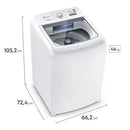 Máquina de Lavar Electrolux 15kg Branca Essential Care com Cesto Inox e Jet&Clean LED15 - 127V