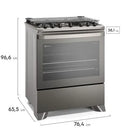 Fogão Electrolux 5 Bocas FE5TC Experience com Mesa Inox, Timer e Perfect Cook – Cinza – BIVOLT