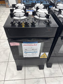 Fogão 4 Bocas Monaco Top Glass Mesa de Vidro Preto Bivolt