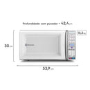 Micro-ondas Electrolux 34L Branco com Função Tira Odor e Manter Aquecido MEO44 127V
