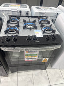Fogão de Piso 5 Bocas Electrolux Efficient FE5GB Preto Bivolt com Mesa de Vidro