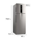 Refrigerador Electrolux IF43S 390L Frost Free Inverter – Inox – 127V