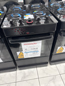 Fogão 4 Bocas Esmaltec Ideal Pop Mesa de Vidro Automático Preto Bivolt