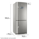Refrigerador Electrolux IB53X 454L Frost Free – Inox – 127V