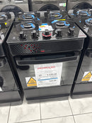 Fogão 4 Bocas Esmaltec Ideal Pop Mesa de Vidro Automático Preto Bivolt