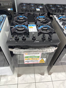 Fogão 4 Bocas Electrolux Efficient FE4GG Cinza Bivolt com Mesa de Vidro
