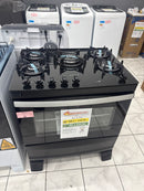 Fogão Atlas Agile Up Glass 5 Bocas Mesa de Vidro Preto Bivolt