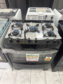 Fogão 5 Bocas Continental FC5GB Preto Bivolt com Mesa de Vidro