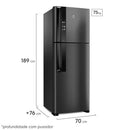 Refrigerador Electrolux IF56B 474L Geladeira – Preto – 127V