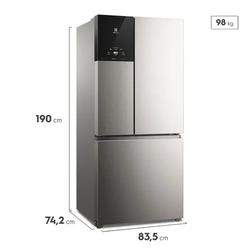 Refrigerador Electrolux IM8S 590L Frost Free Inverter Multidoor – Platinum – 127V