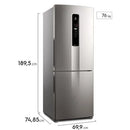 Refrigerador Electrolux IB54S 490L 2 Portas Inverse Frost Free – Platinum – 127V