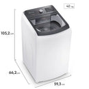 Máquina de Lavar Electrolux 14kg Branca Premium Care com Cesto Inox e Jet&clean LEC14 127V