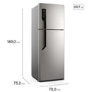 Refrigerador Electrolux TF71S 480L Frost Free Duplex – Inox – 127V