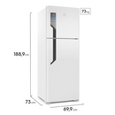 Refrigerador Electrolux TF56 474L 2 Portas Frost Free – Branco – 127V