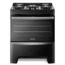 Fogão 5 Bocas Continental Preto Automático com TOP Limpa Fácil e Mesa de Vidro FC5GP - Bivolt